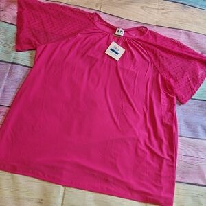 Anne Klein XL Short Sleeve Top #0526